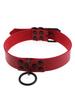 Gothic Harness Women Collar Chain Choker Sexy PU Leather Chain Pendant Collar Choker Necklace Cosplay Accessories for Couples