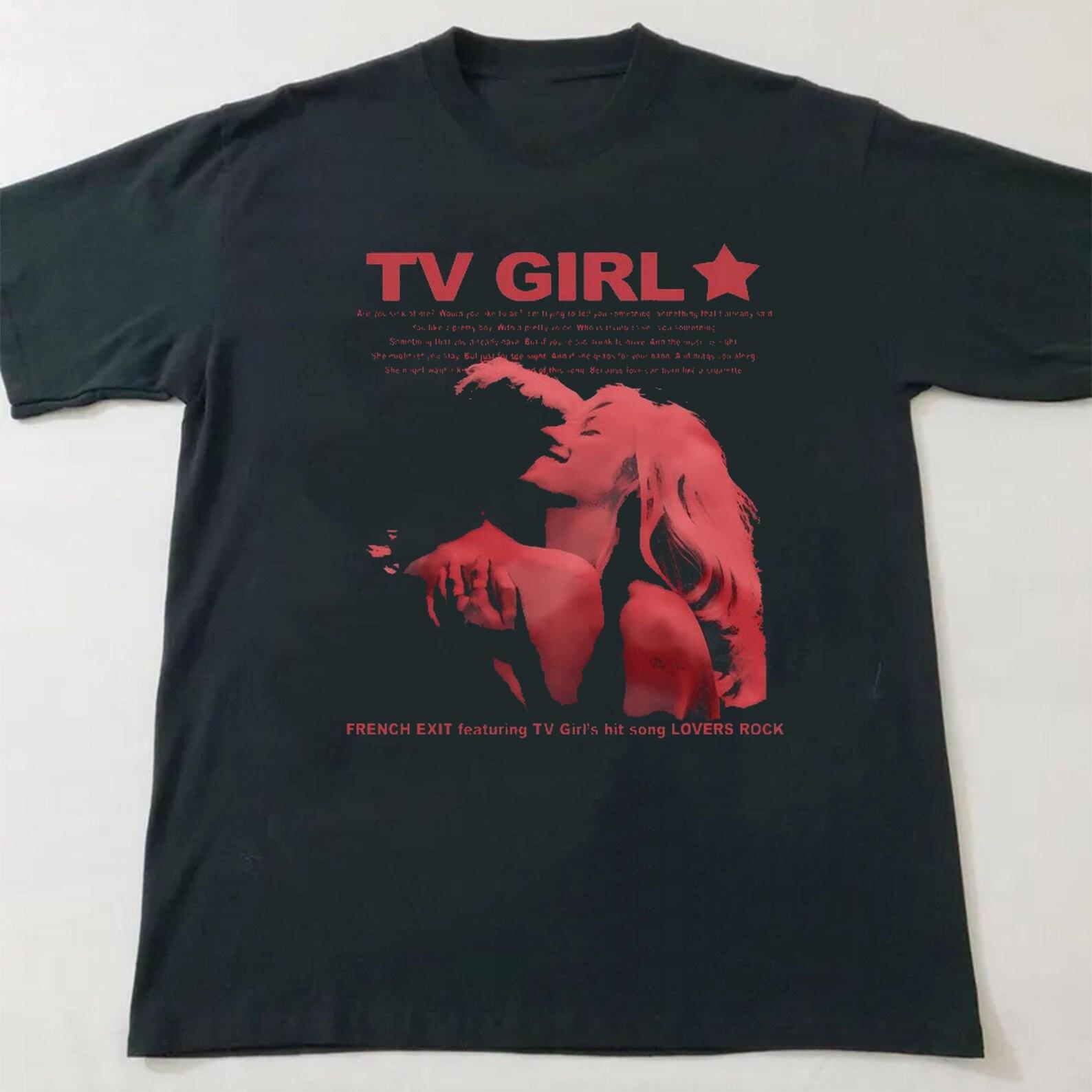 Tv Girl tshirt, French Exit Album Tee, Cute indie band tee, Gifts for her, Lovers rock shirt, Tv Girl Band tee,unisex 2XL