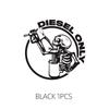 Diesel Only Skull for Car Sticker Decoration Fuel Tank Cap Roundness Outdoor Sticker External Accessories Waterproof Vinyl Decal