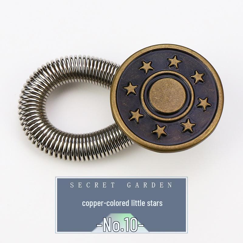 Adjustable Waist-Extender Jeans Buttons - Retractable, Detachable & Universal Buckles
