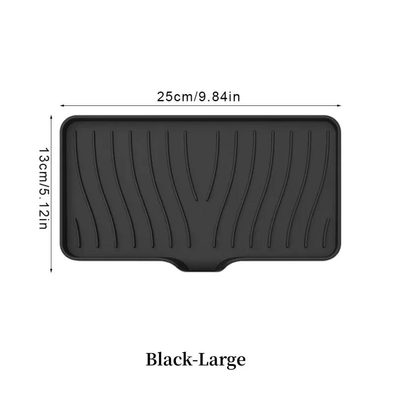 1-Pack Silicone Drain Soap Box Kitchen Bathroom Anti-slip Sink Tray Creative Washing Table Soap Tray Free Punch Drain Rack