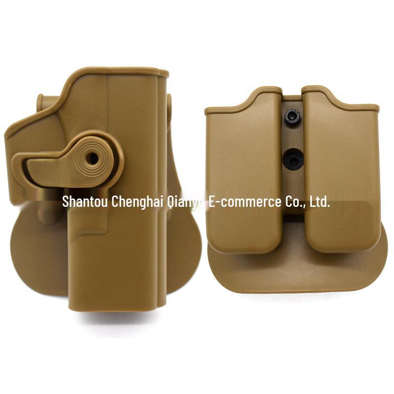 GLOCK Quick Draw Holster Set: IMI Gloves, 1911/M92/17 Waist Holster, Outdoor CS Tactical Magazine Props