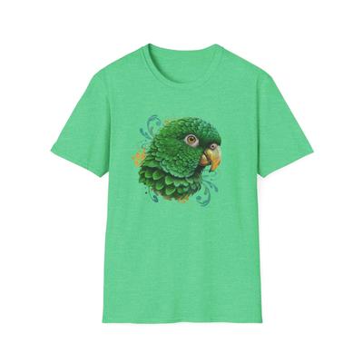 Parrot T Shirt, Bird Lover Tee, Tropical Graphic Shirt, Animal Print Top