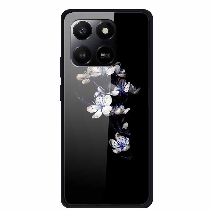 Phone Case For Honor 400 Smart Play 10T Case Luxury Cartoon Tempered Glass Hard Back Cover For Honor X7d Case Coque Funda Shell