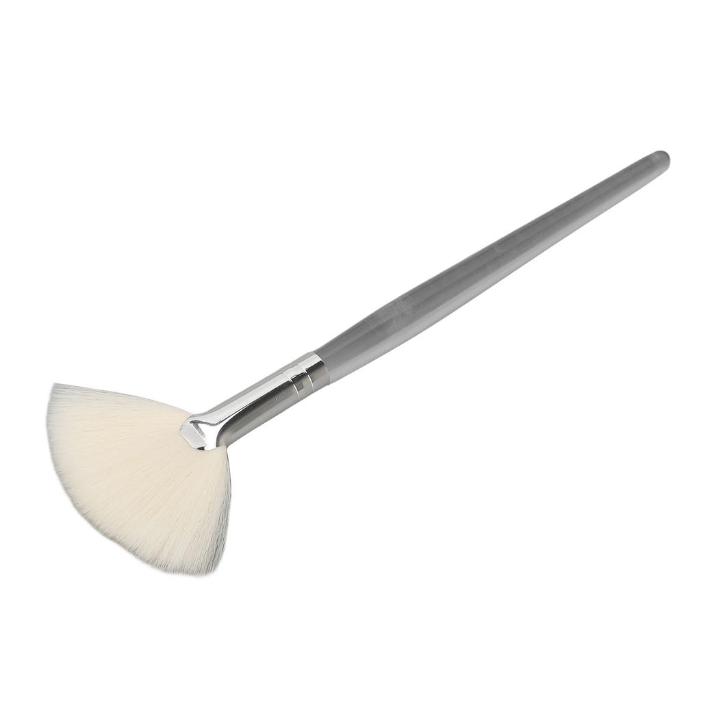 Vějířový štětec na obličejovou masku Průhledná rukojeť Kosmetický plochý štětec na obličej pro kosmetický salon Velký