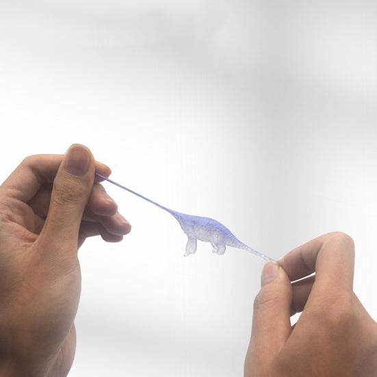 12Pcs Mini Dinosaur Toy Soft TPR Stretchable Colorful Miniature Figurine Early Learning Educational Toy Dinosaur Figurines Kids Stress Relief Toys