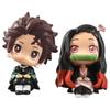 9cm Anime Demon Slayer Figure Kamado Nezuko Kamado Tanjirou Kawaii Q Version Action Figural PVC Model Toys Gift