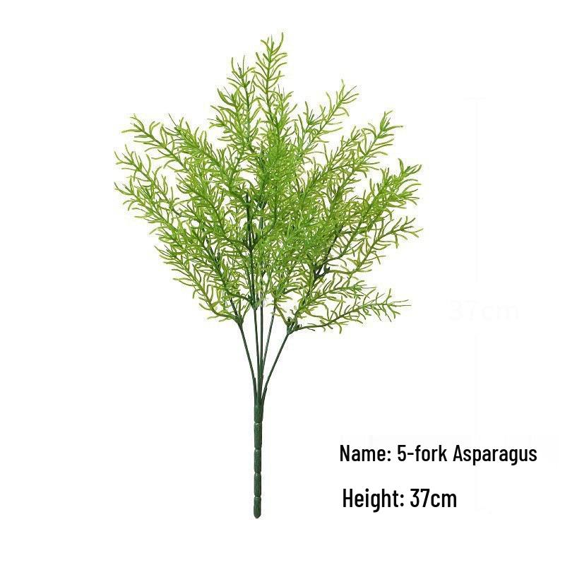 Artificial Green Plant Bundle: Decorative Plastic Grass, Water Grass, Plastic Flower, and Fern.