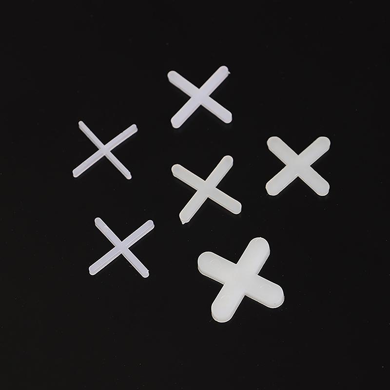 500Pcs 1/1.5/2/2.5/3/5Mm Ceramic Tiler Spacer Cross Plastic Tile Plumber Reuseable Leveling System Construction Tools