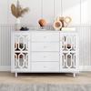 Kitchen Sideboard Multilayer Compartment Locker Mirror Surface Cabinet Door Modern Furniture MDF Bedroom Living Room Floor Cabinet Household Supplies