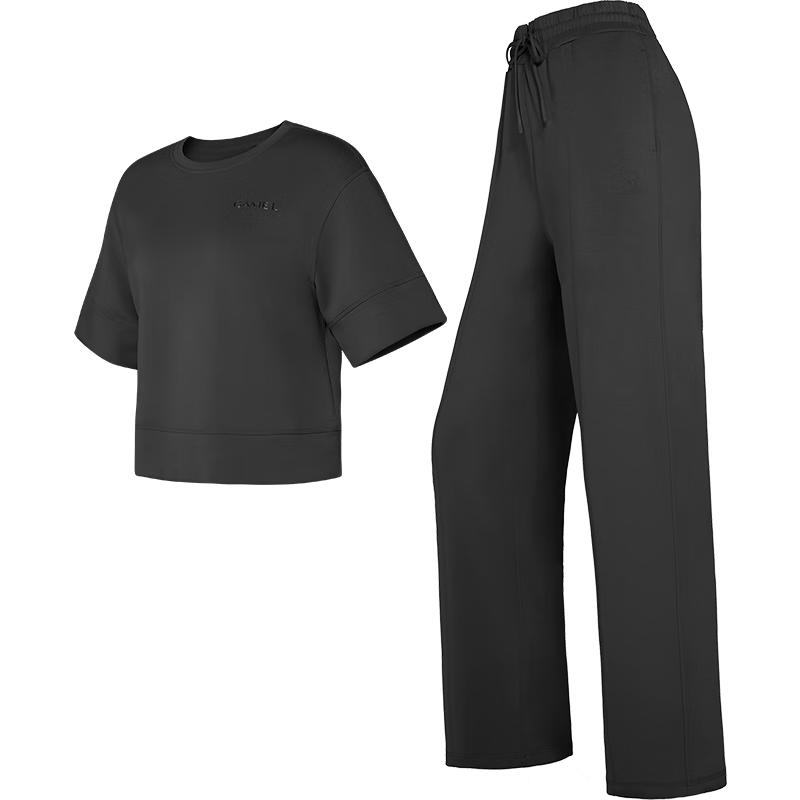 CAMEL Women s Short Sleeve & Long Pants Athleisure Set XL
