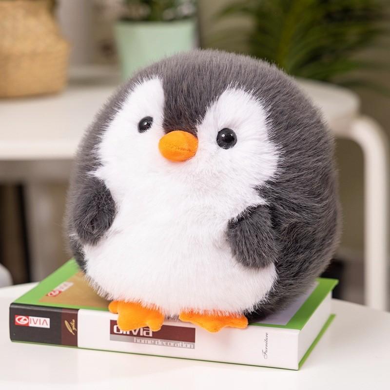Adorable Plush Penguin Toy With Rose Soft 20cm Stuffed Animal Gift For Kids