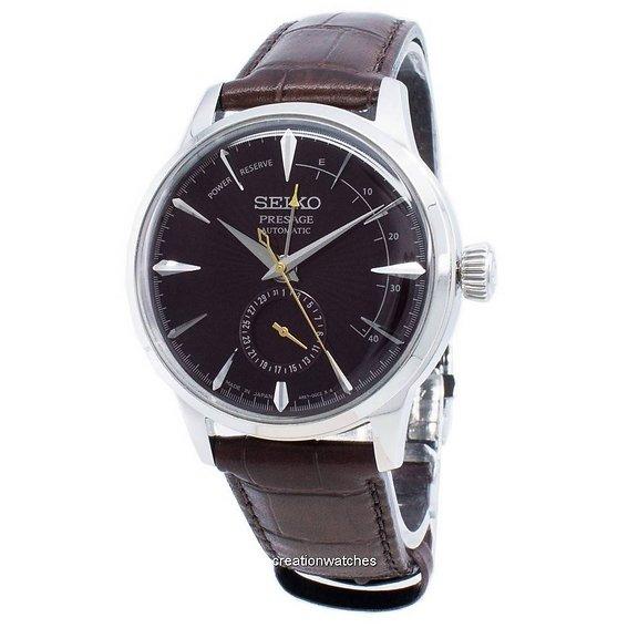 

Refurbished Seiko Presage Automatic SSA393J1 Power Reserve Japan Made Men s Watch коричневий