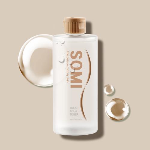 Somi Treat Aqua Toner 300ml 1+1 Special Set Large Capacity Hyaluronic Acid Moisture Fill