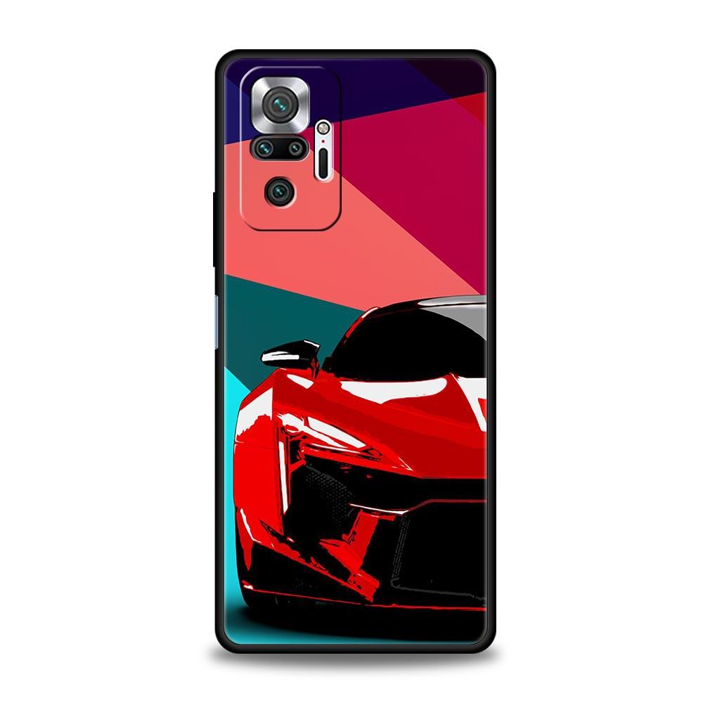 Handyhülle für Xiaomi Redmi Note 12 10 11 9 8 Pro Plus 9S 7 8T 9T 9A 8A 9C K40 Gaming Soft Cover JDM Sportwagen Lampe Flugzeug