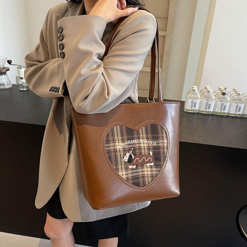 Retro large-capacity armpit bag autumn and winter women's bag 2025 new commuter tote bag fashion single shoulder double shoulder dual-purpose bag
