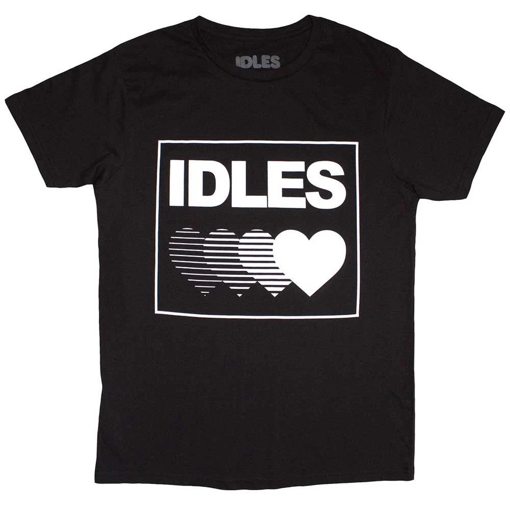 Idles Gradient Heart T-Shirt Black New L