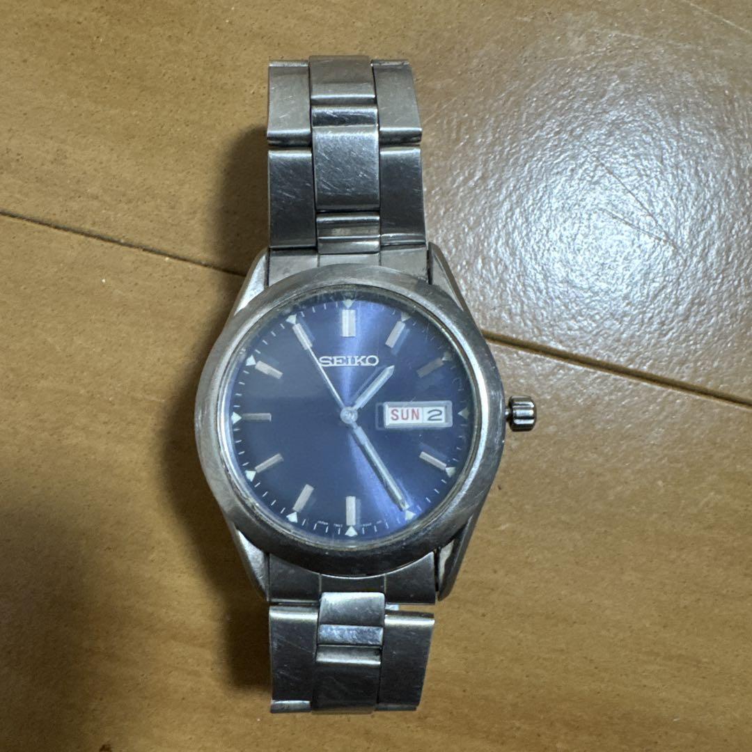 

[USED] SEIKO Analog Watch Blue Dial Date Display