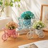Decoration Mini Bicycle Ornaments Miniature Garden Artificial Flowers Ornaments  Wedding Decor