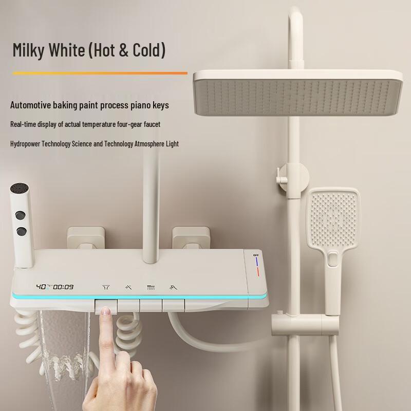 Digital Display Wall-Mounted Rain Shower System