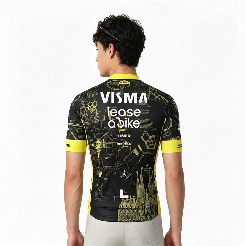Herren Fahrradtrikot Kurzarm Atmungsaktiv Schnelltrocknend Performance Top Rennrad Fahren Verwendung