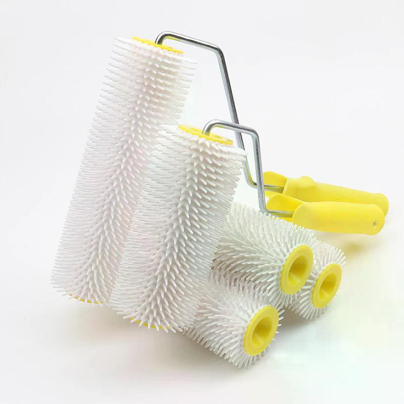 One 15/22CM Defoaming Spiked Roller, Drum Brush Paint Roller Ideal for Latex Floor Leveling