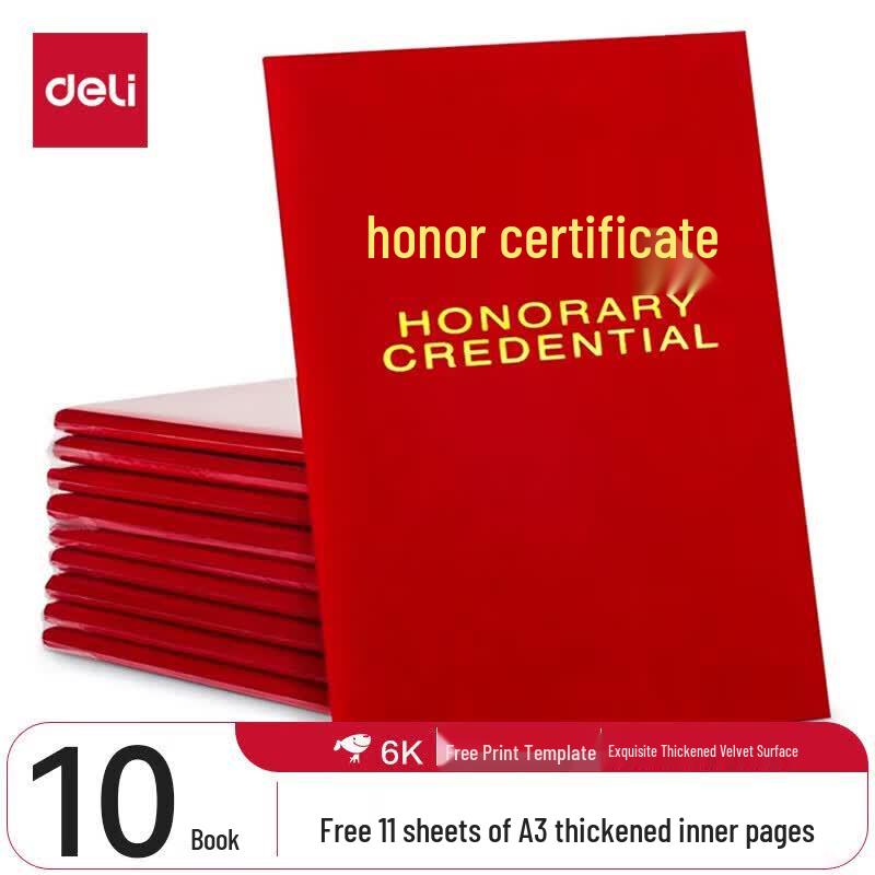 Deli Velvet Certificate of Honor