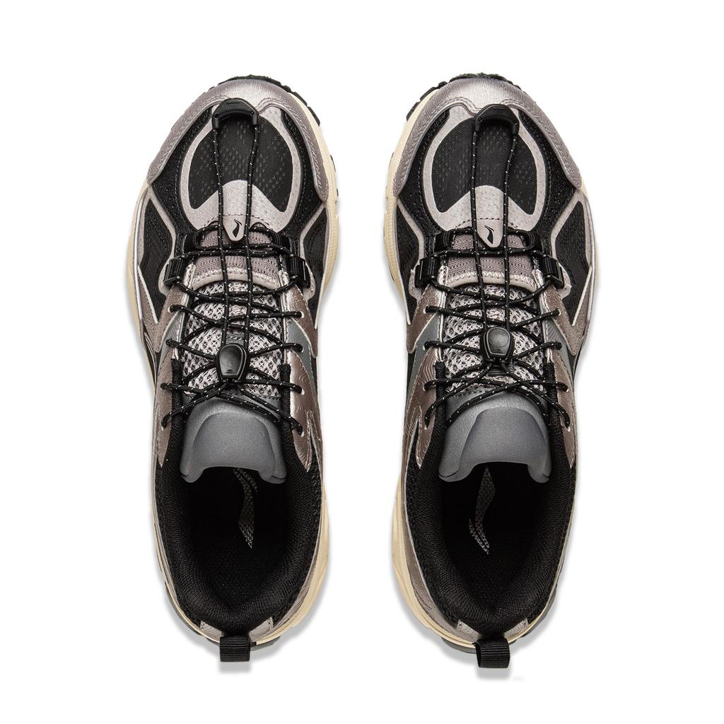 New LiNing Support 2.0 Trail V2 Anti Slip Wear Resistant Low Top Running Shoes Women's Black Gray ARXU024-3