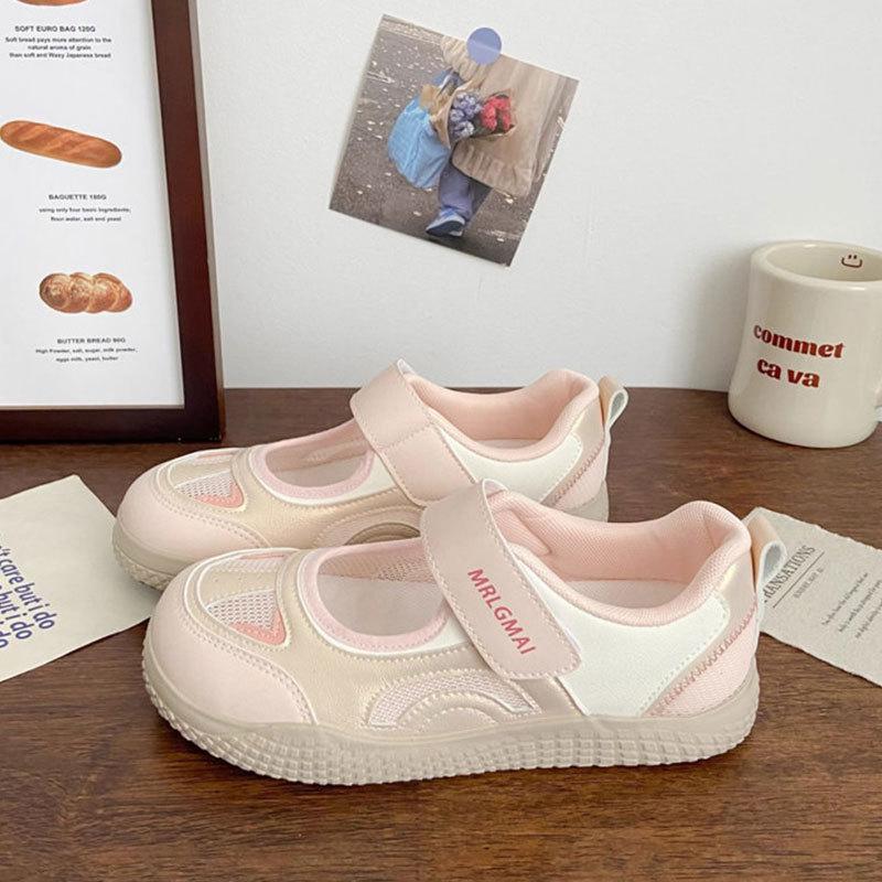 Ugly Cute Shoes Hollow Board Shoes Women's Summer New Chic Niche Velcro Versatile Breathable