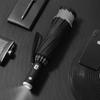 Windproof Folding Umbrella with LED Light Lively Life Inverted Umbrella with Teflon Coating and Reflective Stripe 10 Reinforced Ribs Umbrellas
