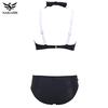 Damski Kostium Kąpielowy Letni Strój Plażowy Bikini z Wiązaniem na Szyi Push Up Bandażowy Strój Kąpielowy