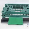 Garden Tool Storage Rack with Cloth Bag , Square Design , Plastic , Dark Green