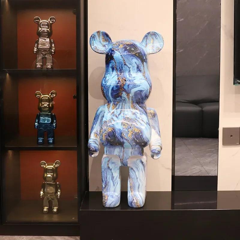 Creative Modern 50cm Cartoon Violent Bear Decoration Piggy Bank Home Improvement TV Cabinet Large Floor Statue Sculpture Gifts