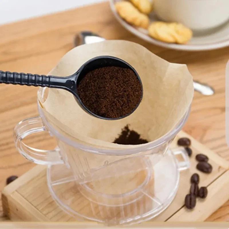 Wiederverwendbarer Kaffee-Dripper Harz-Kaffeefilter für Pour Over Barista Kaffeebrüh-Trichter Filterbecher 1-4 Tassen