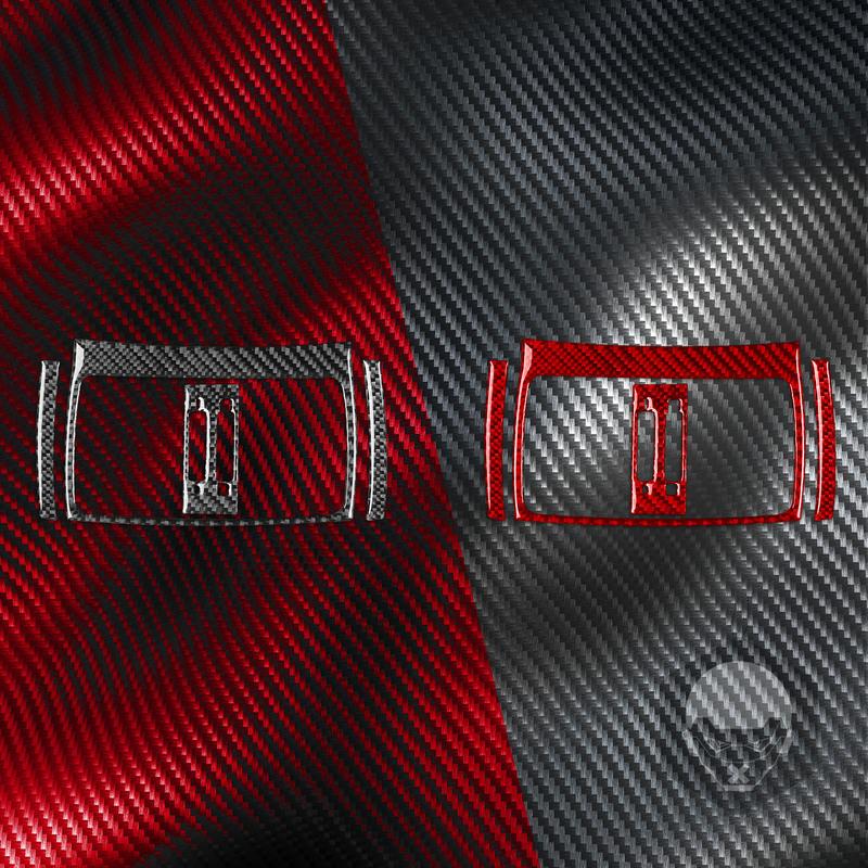 For BMW X3 F25 2011-2017 X4 F26 2014-2017 Rear Console Air Outlet Cover Trim Soft Real Carbon Fiber Car Interior Accessories