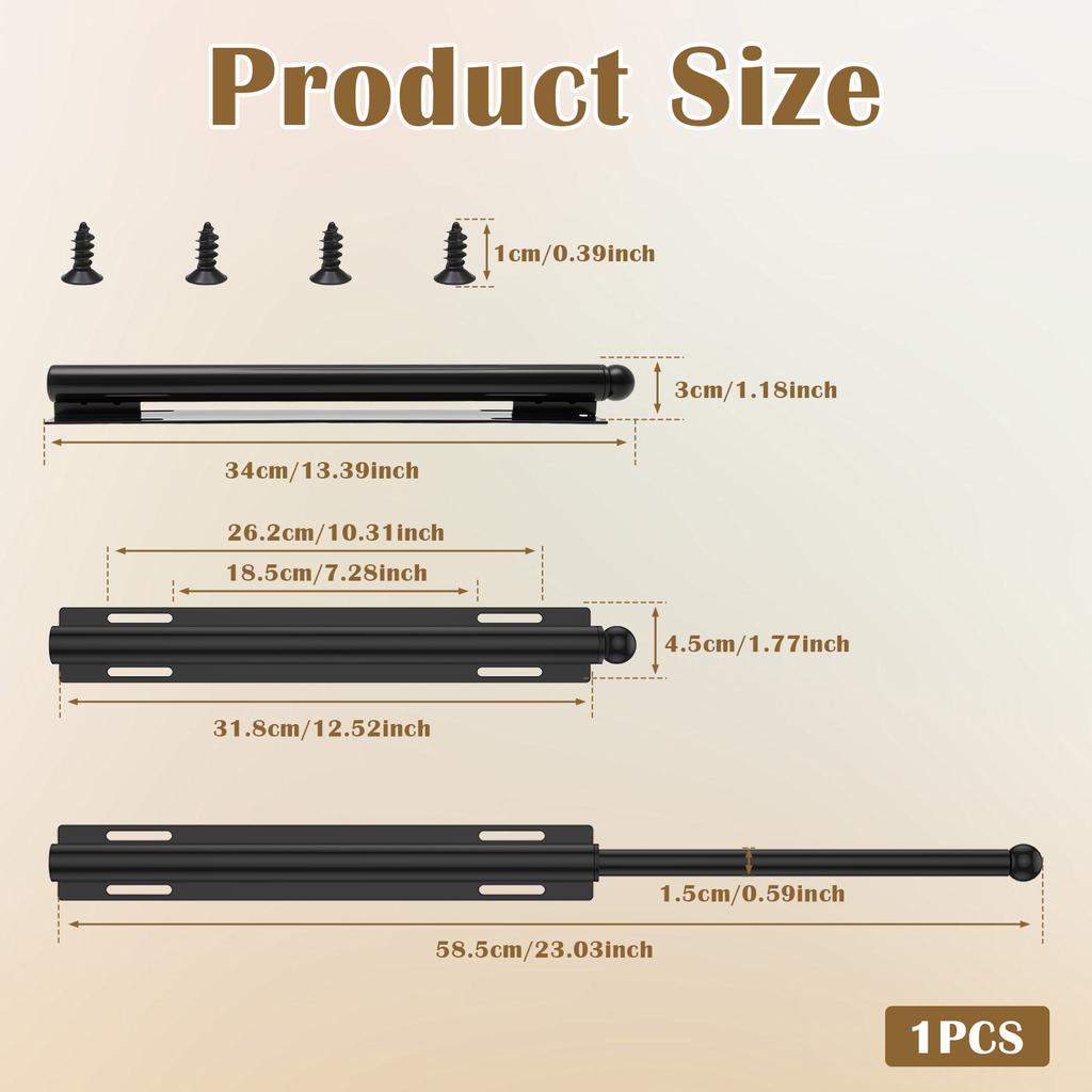 Valet Rod for Closet Pull Out Retractable Closet Valet Rod Slide Out with Screws for Hanging Clothes Suits and Freshly Pressed