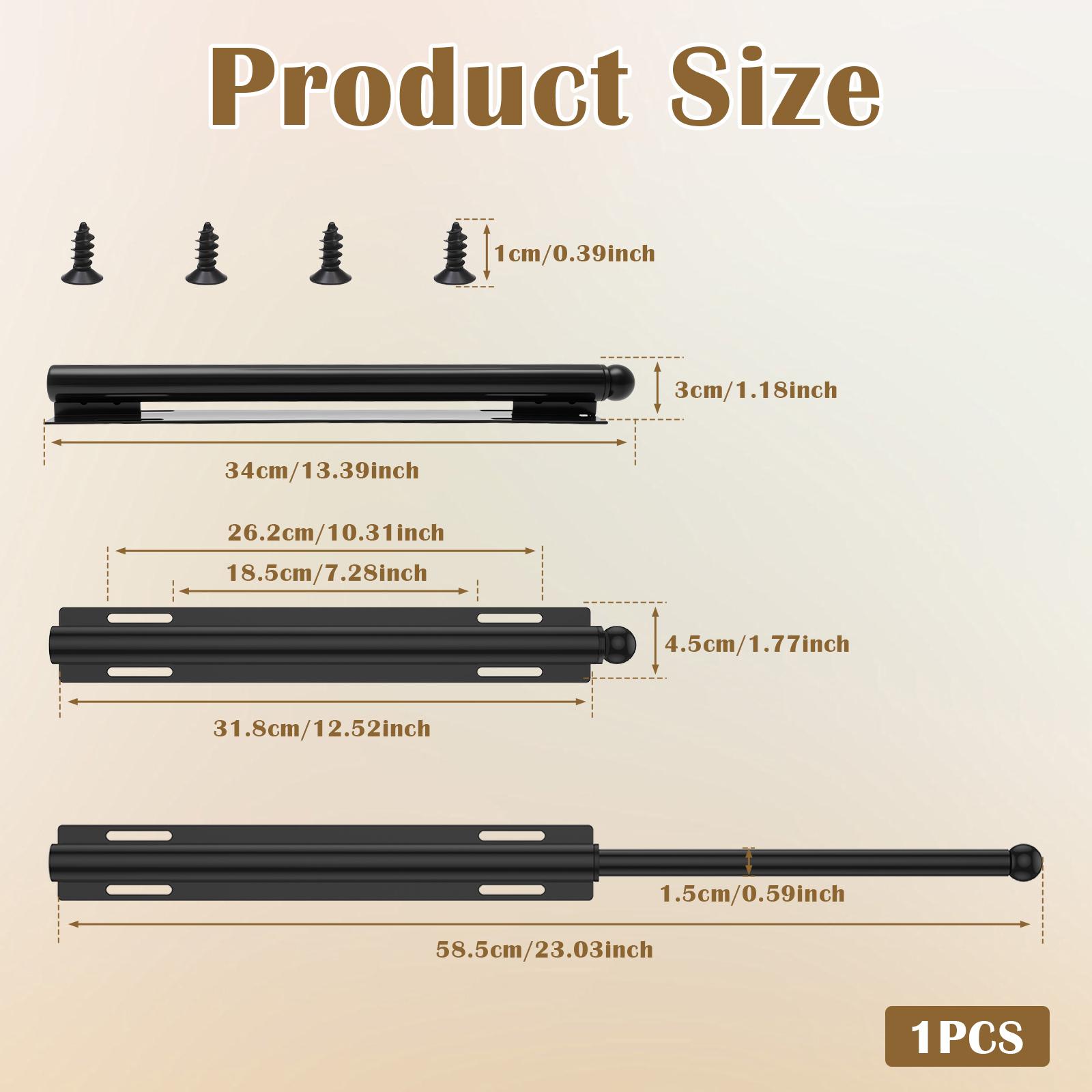 

Valet Rod for Closet Pull Out Retractable Closet Valet Rod Slide Out with 4 Hooks for Hanging Suits Freshly Pressed Clothes чорний