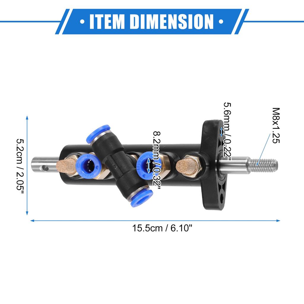 VekAuto Air Control Valve Foot Pedal, 6.10"x2.05"x2.40" Tire Changer Machine Part, Universal Car Tire Replacement Metal, Black