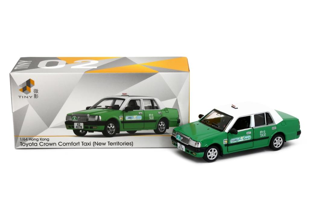 Tiny City Scale Toyota Crown Comfort Taxi Diecast Model Car 1/64 (ATC65938)