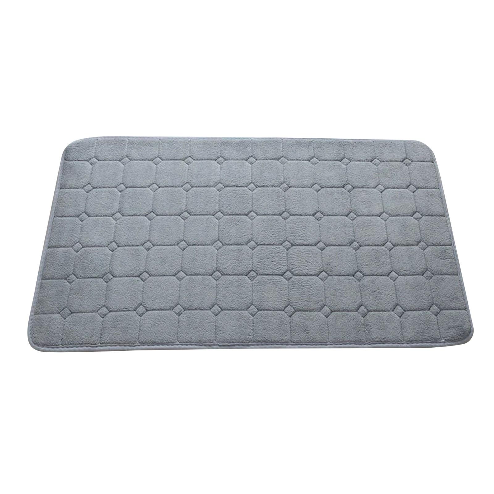 

Коралловый флис с тиснением на полу коврики из пены с эффектом памяти коврики для дома Absorbe One Size серебряный