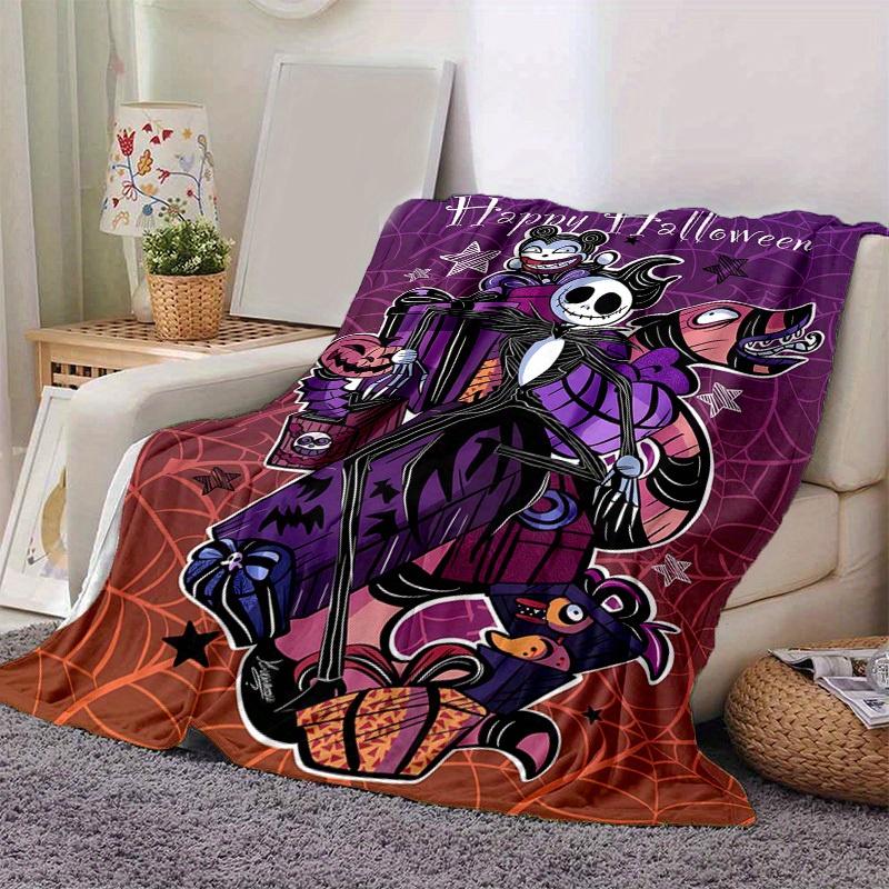 1pc, Happy Halloween Home Decor Gift: Cozy Flannel Blanket for Bedroom, Living Room, Travel, Camping, Car