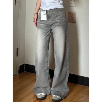Y2k Vintage Jeans Amples Femme Mode Coréenne Pantalon en Denim Harajuku Kpop Streetwear Pantalon Japonais Style Années 2000 Printemps Grande Taille