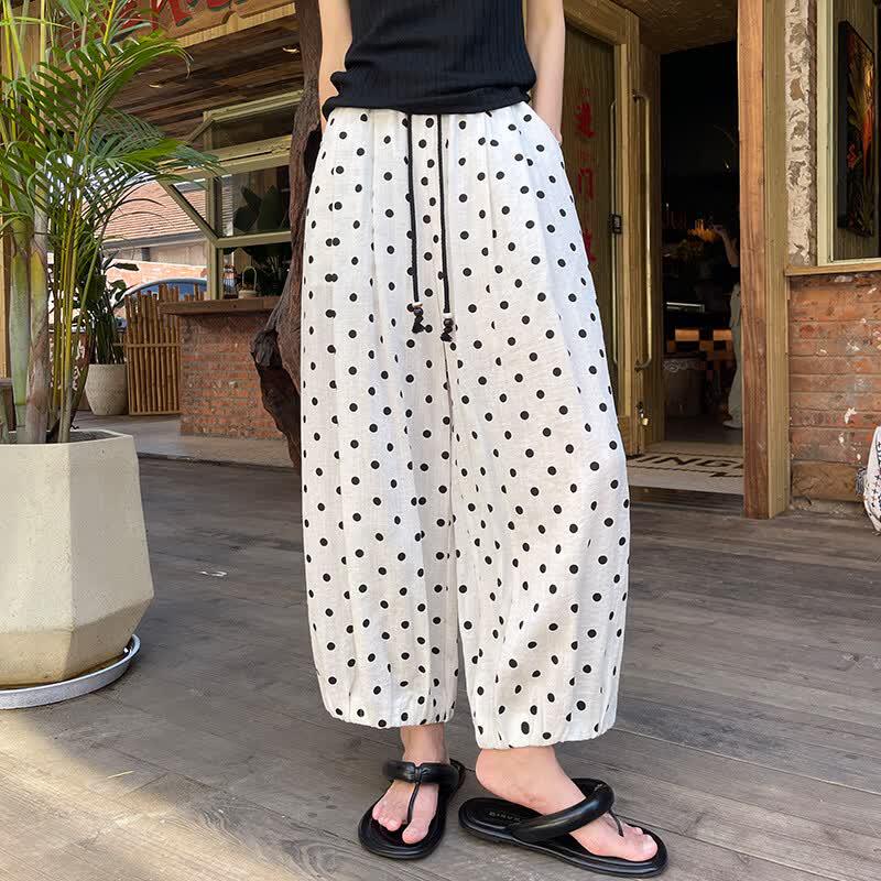 La Chapelle High-Waist Harem Skirt Pants L белый