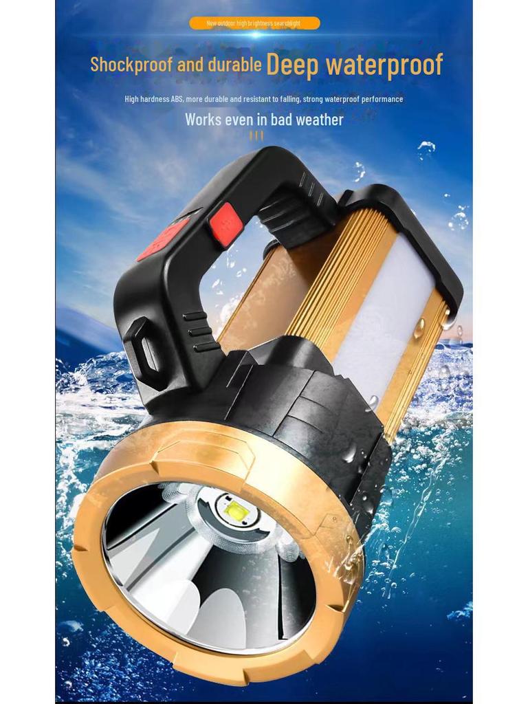 Rechargeable Super Bright Portable Flashlight for Outdoor, Patrol, and Mining