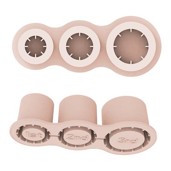 Silikon-Eiswürfelschale für 30-40-Unzen-Becher, zylinderförmige Kaffee-Eisform mit flexiblem Deckel