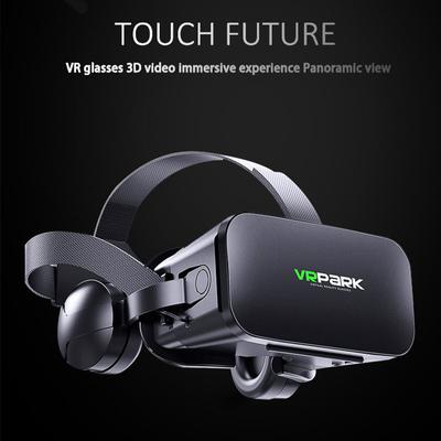 Gafas 3D, casco de realidad virtual, gafas VR panorámicas, aplicables a teléfonos inteligentes de menos de 7 pulgadas, con auriculares Bluetooth