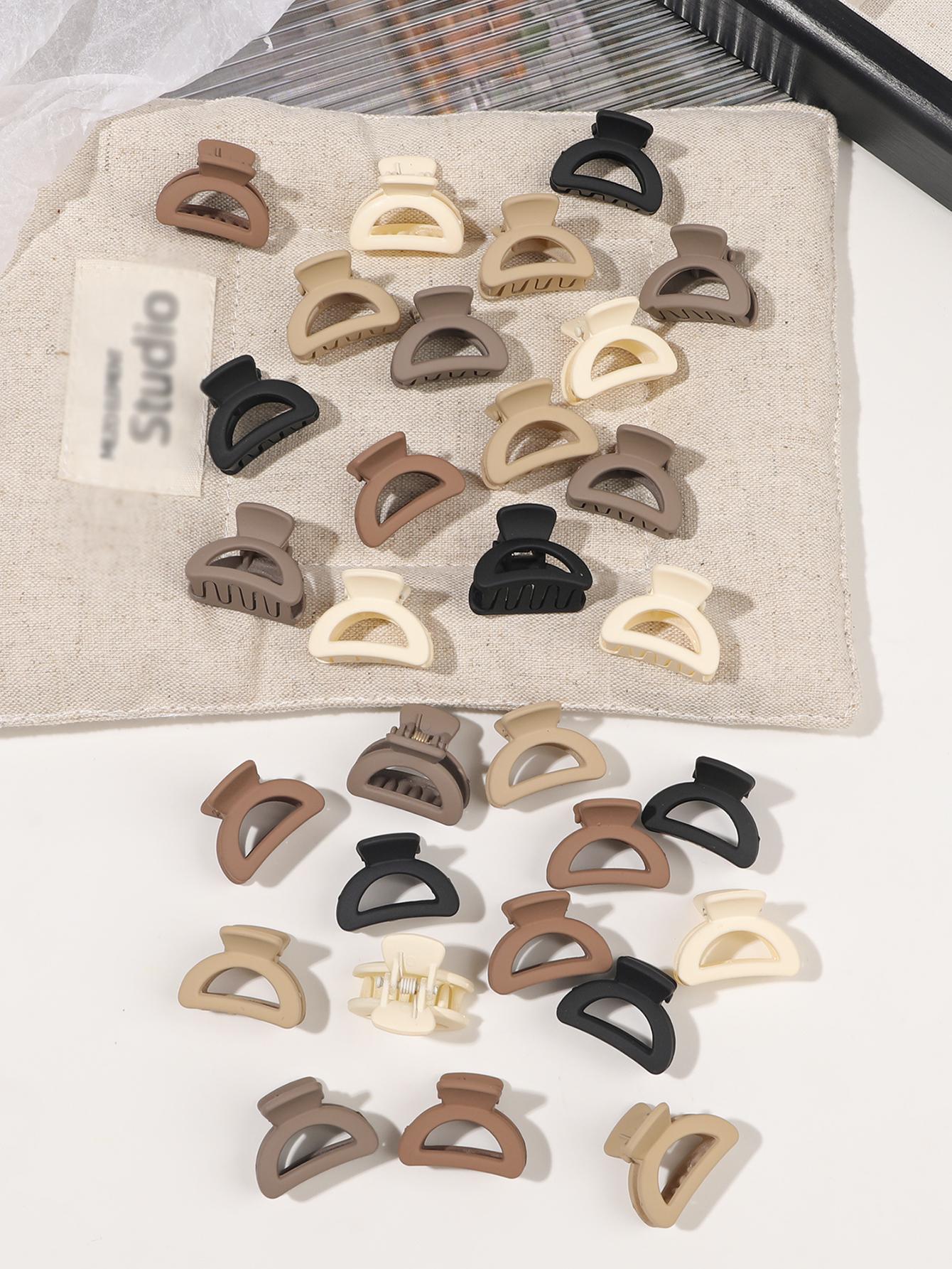 

30 шт. маленьких полукруглых заколок для волос для тонких/средней густоты волос, 1 дюйм мини-матовые крошечные зажимы для губ для женщин и девочек 2 стиля нескользящие