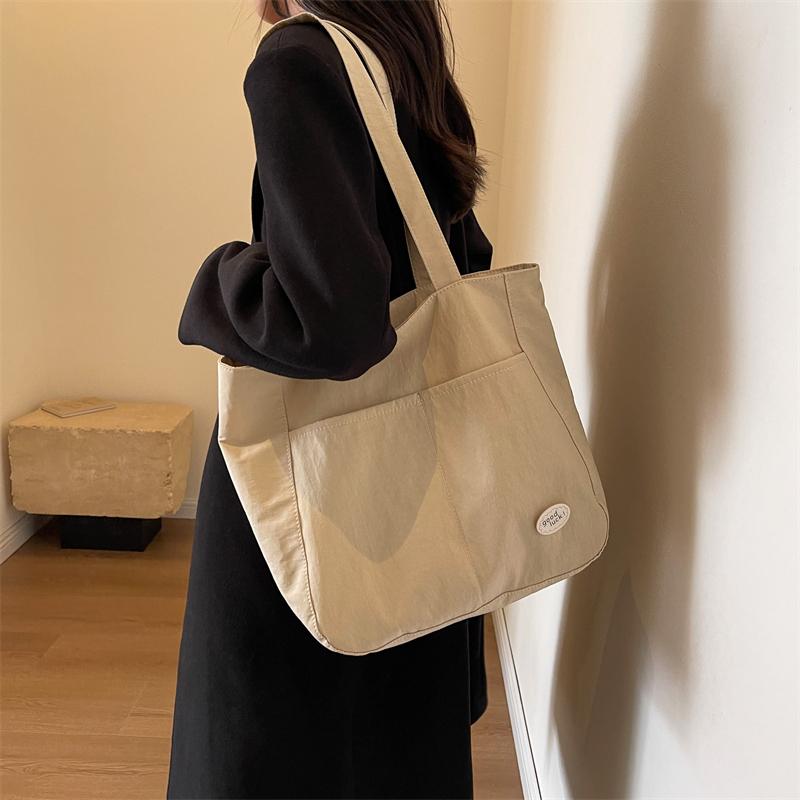 Studentská třída Velkokapacitní přenosná taška Dámská plátěná taška přes rameno