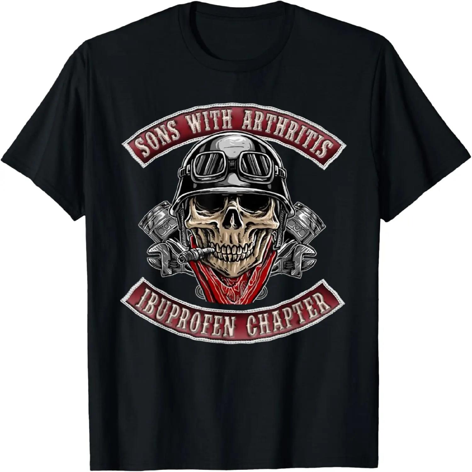 Футболка с графикой мотоциклетного черепа сзади и надписью Biker Lives Matter S