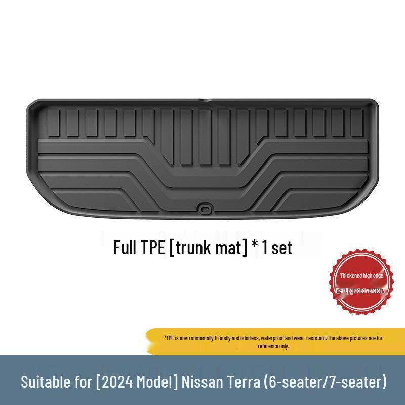 Custom All-TPE Floor, Trunk, and Seat Back Mats for 24 Nissan Land Cruiser Models
